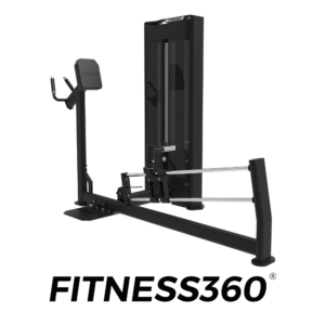 Gluteus strength machine with pin-loaded weight stack and chest support - main view