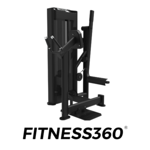 Glute kickback strength machine with pin-loaded weight stack and chest support - main view