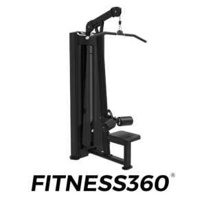 Lat pull down strength machine with pin-loaded weight stack - main view
