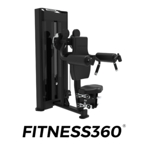 Lateral raise strength machine with pin-loaded weight stack - main view