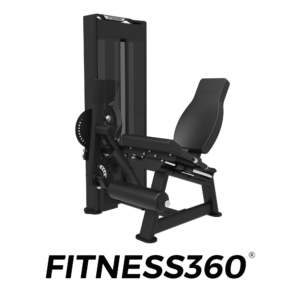 Leg extension strength machine with pin-loaded weight stack - main view