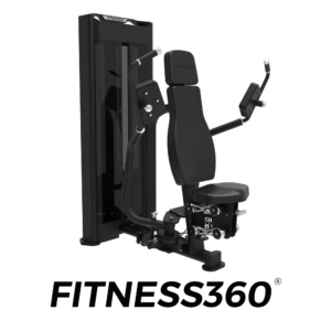 Pectoral fly strength machine with pin-loaded weight stack