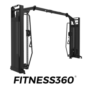 Cable crossover strength machine with dual adjustable pulleys and weight stacks