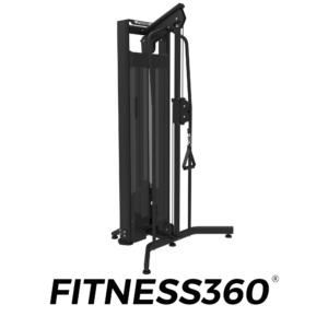 Compact single cable station with adjustable pulley and 95 kg weight stack