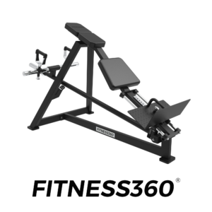Plate-loaded incline row machine for professional upper back training