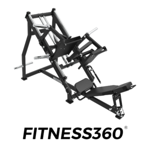 Independent linear leg press machine with plate-loaded resistance for professional leg training