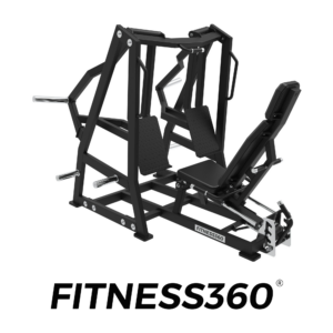 Iso-lateral leg press machine with independent arms and plate-loaded resistance