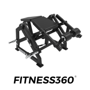 Plate-loaded leg curl machine with independent arms for hamstring training