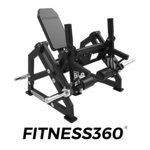 Plate-loaded leg extension machine with independent arms for quadriceps training