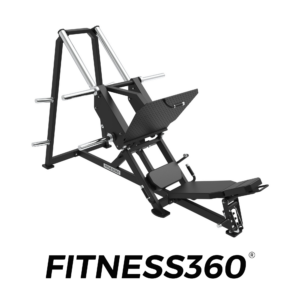 Plate-loaded linear leg press machine with adjustable seat for professional leg training