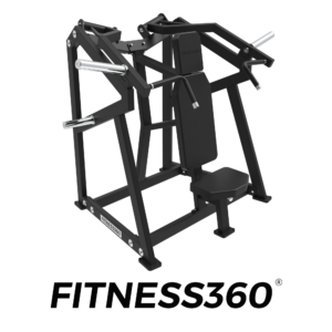 Shoulder press plate loaded machine with Ø50 mm weight sleeves and independent arms