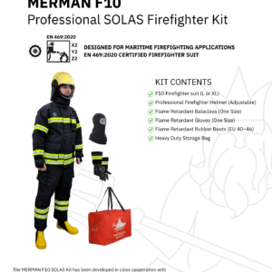 MERMAN F10 Essential SOLAS Firefighter Kit with marine firefighter PPE