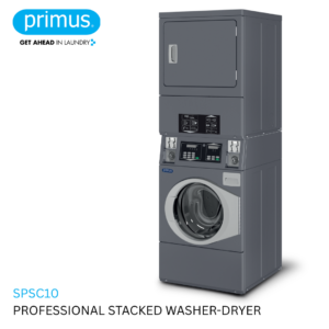 Primus SPSC10 professional stacked washer-dryer with 10.5 kg capacity-1